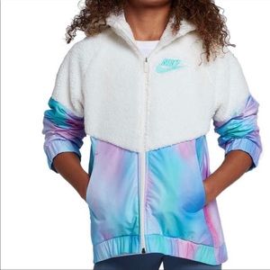 Nike Girls’ Sherpa Unicorn Windrunner Jacket